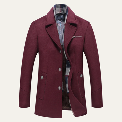 Luxury Men's Wool Cashmere Coat