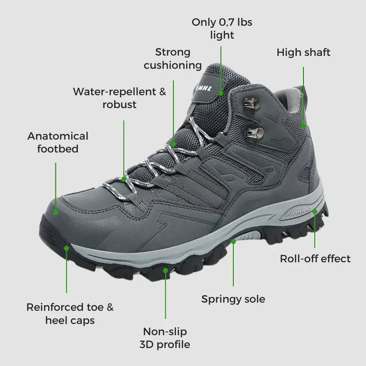 Comfortable Hiking Boots with Arch Support and Cushioning