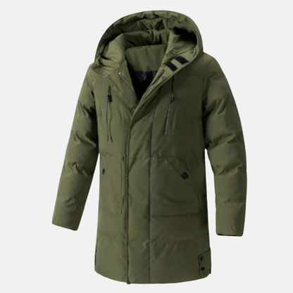 Waterproof Hooded Mens Coat with Multiple Pockets