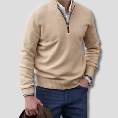Classic Men's Zip Up Sweater