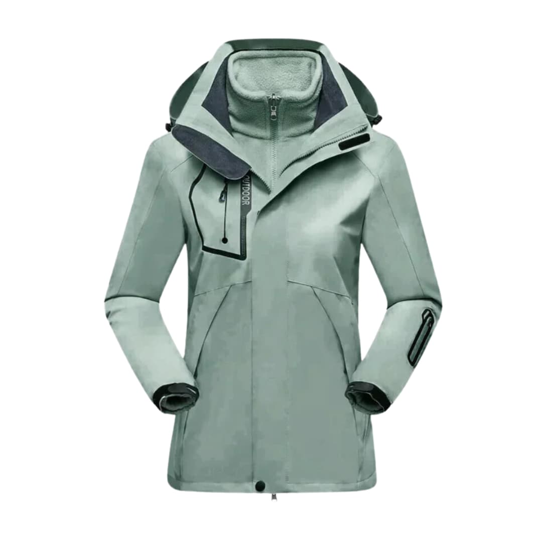 Waterproof Women's Snow Jacket with Zip