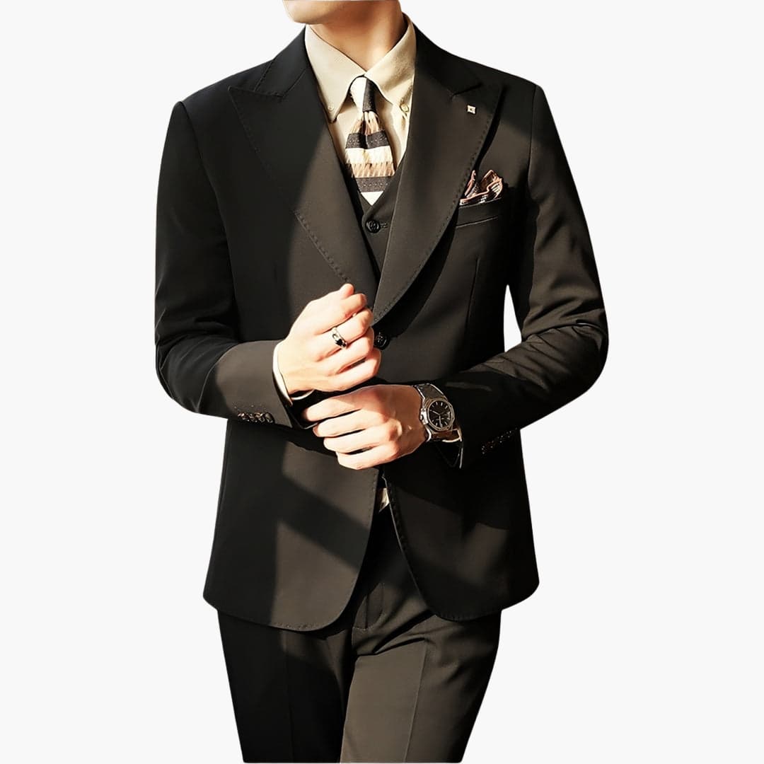 Men's Slim Fit 3 Piece Suit with Waistcoat