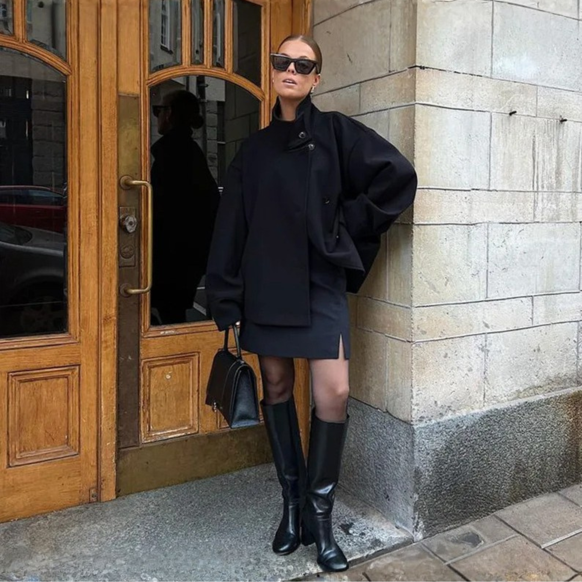 Stylish Long Sleeve Button Coat with Stand Collar - Olytrend