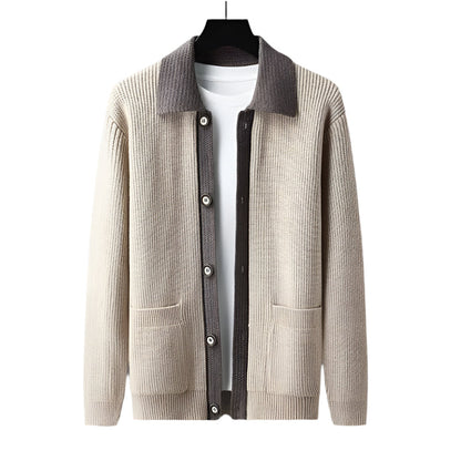 The Inverness Elegant Cardigan with Pockets-The British Gentlemen