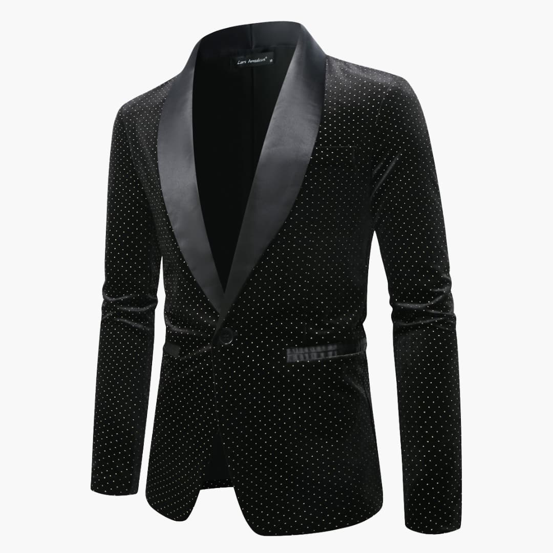 Classic Men's Tuxedo Suit with Peak Lapel - Olytrend