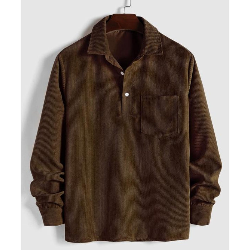 Comfortable Classic Crew Neck Mens Shirt