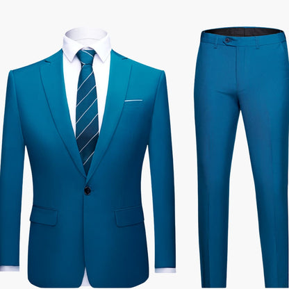 Classic 2 Piece Slim Fit Business Suit
