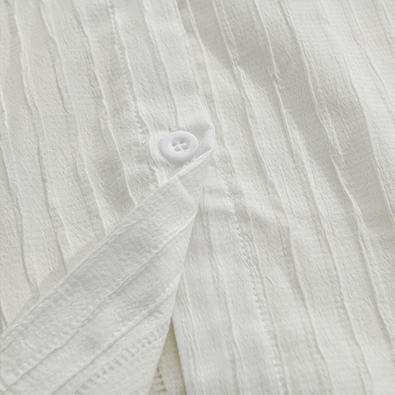 Linus | Men's Classic Fit Textured Linen Dress Shirt