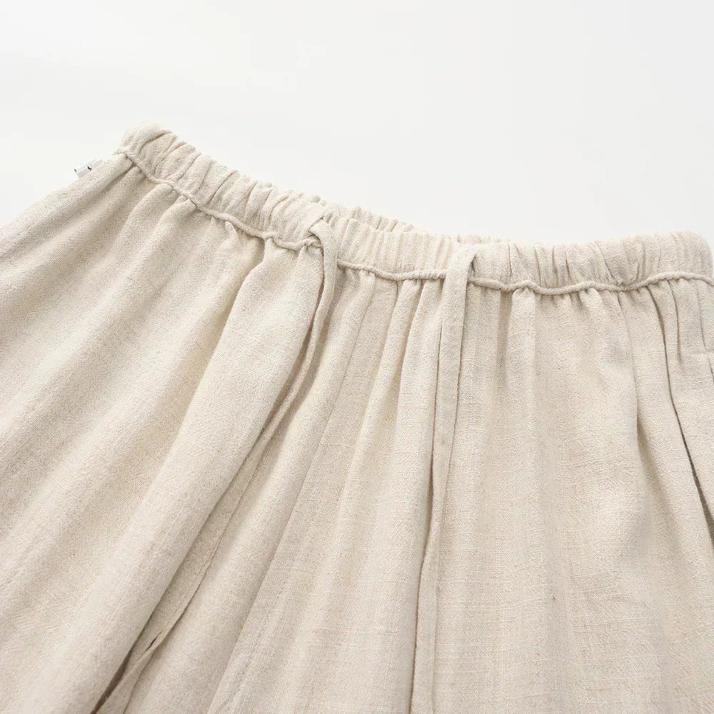Relaxed Fit Linen Trousers