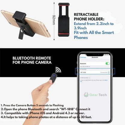 Portable Wireless Phone Tripod Stand