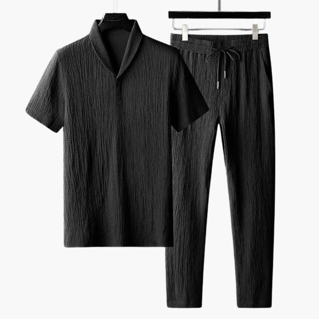 Men's 2-Piece Casual Shirt and Pant Set - Olytrend