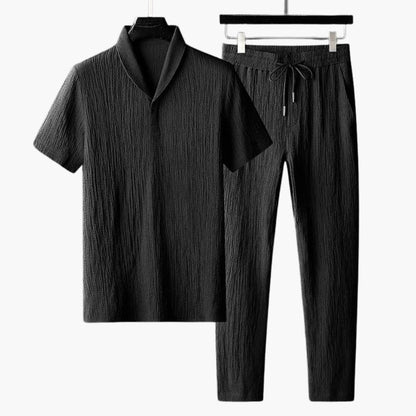 Men's 2-Piece Casual Shirt and Pant Set - Olytrend