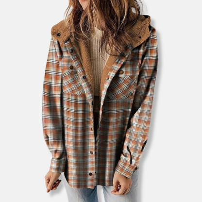 Casual Hooded Flannel Jacket