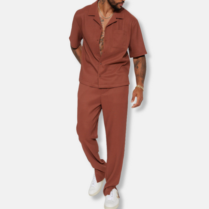 Casual Mens Shirt and Pants Set