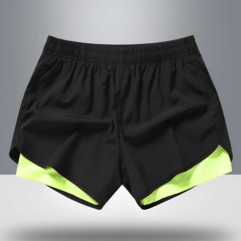 Moisture-Wicking Athletic Men's Shorts with Zip Pocket