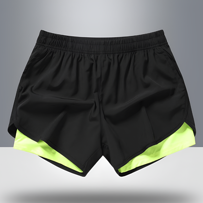 Moisture-Wicking Athletic Men's Shorts with Zip Pocket