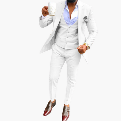 Men's 3 Piece Slim Fit Suit Set - Olytrend