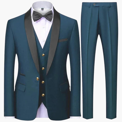 Classic Tailored 3 Piece Mens Formal Suit