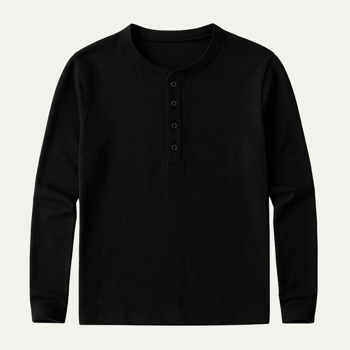 Classic Men's Long Sleeve Cotton Polo Shirt