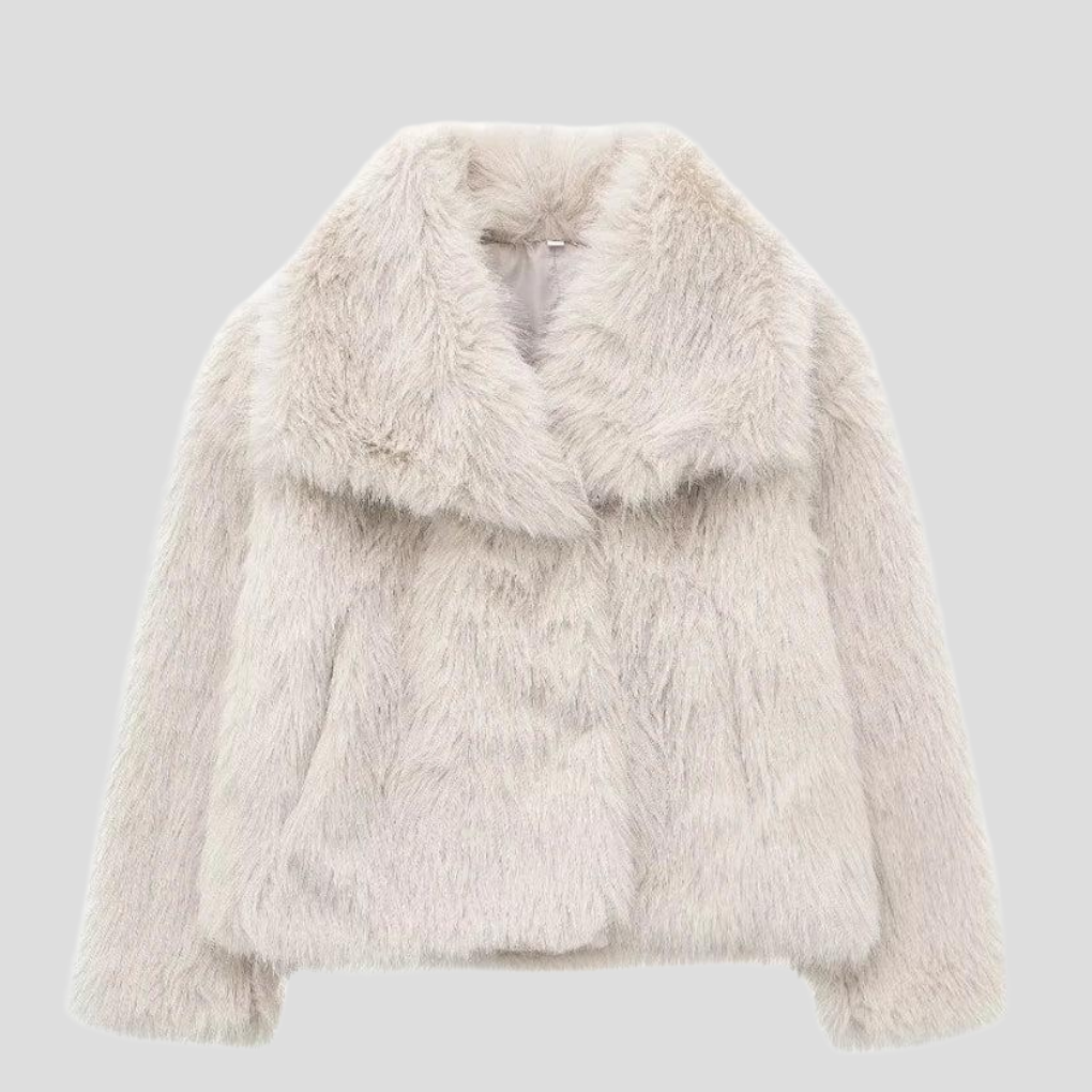 Ladies Synthetic Fur Coat