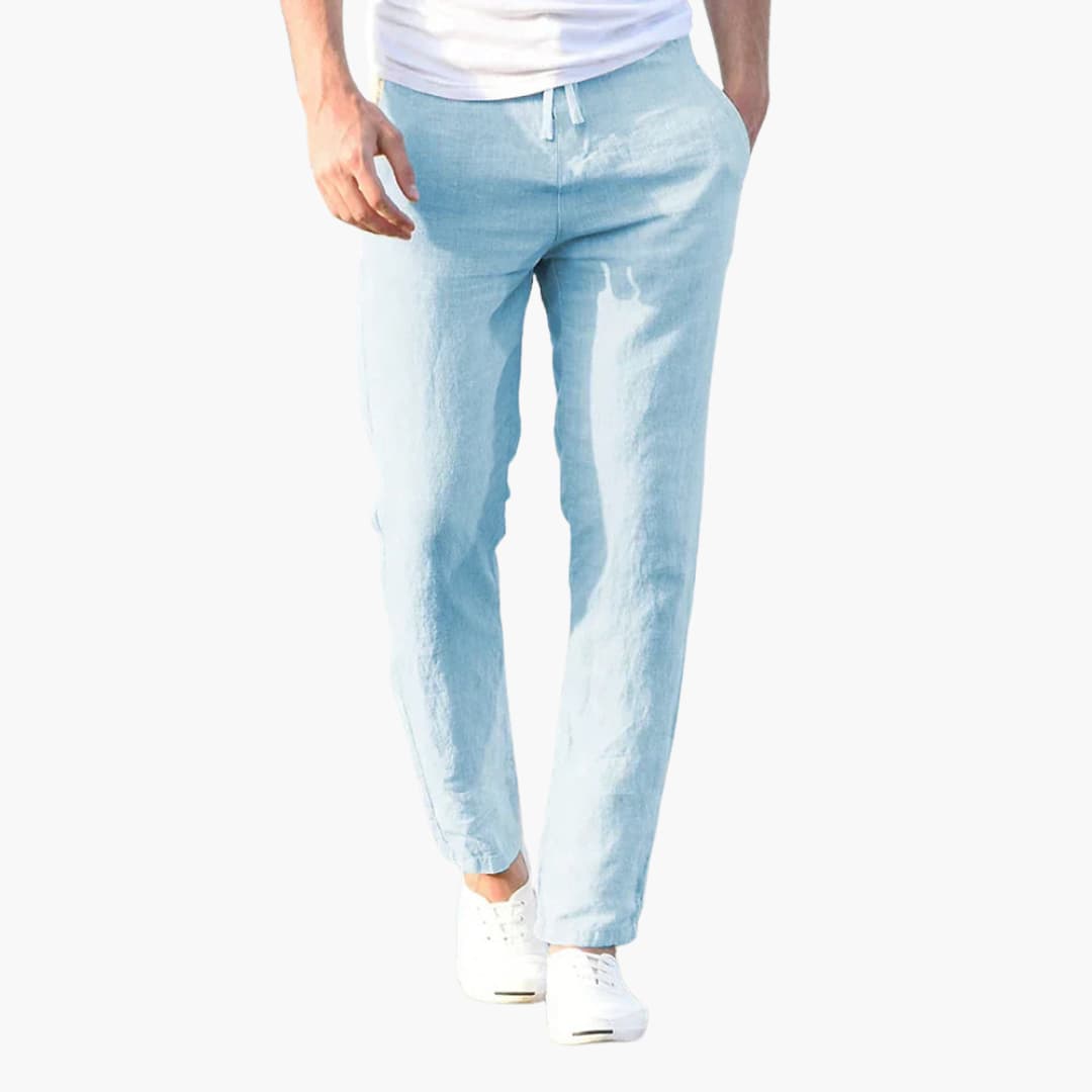 Lightweight Casual Drawstring Trousers for Men