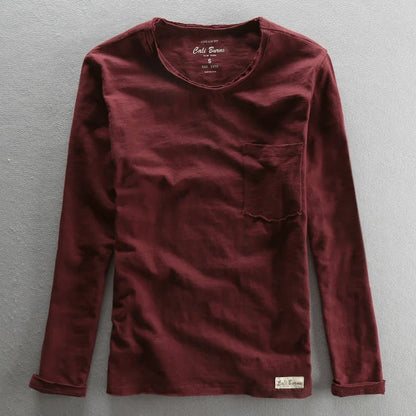 Classic Casual Long Sleeve Crew Top