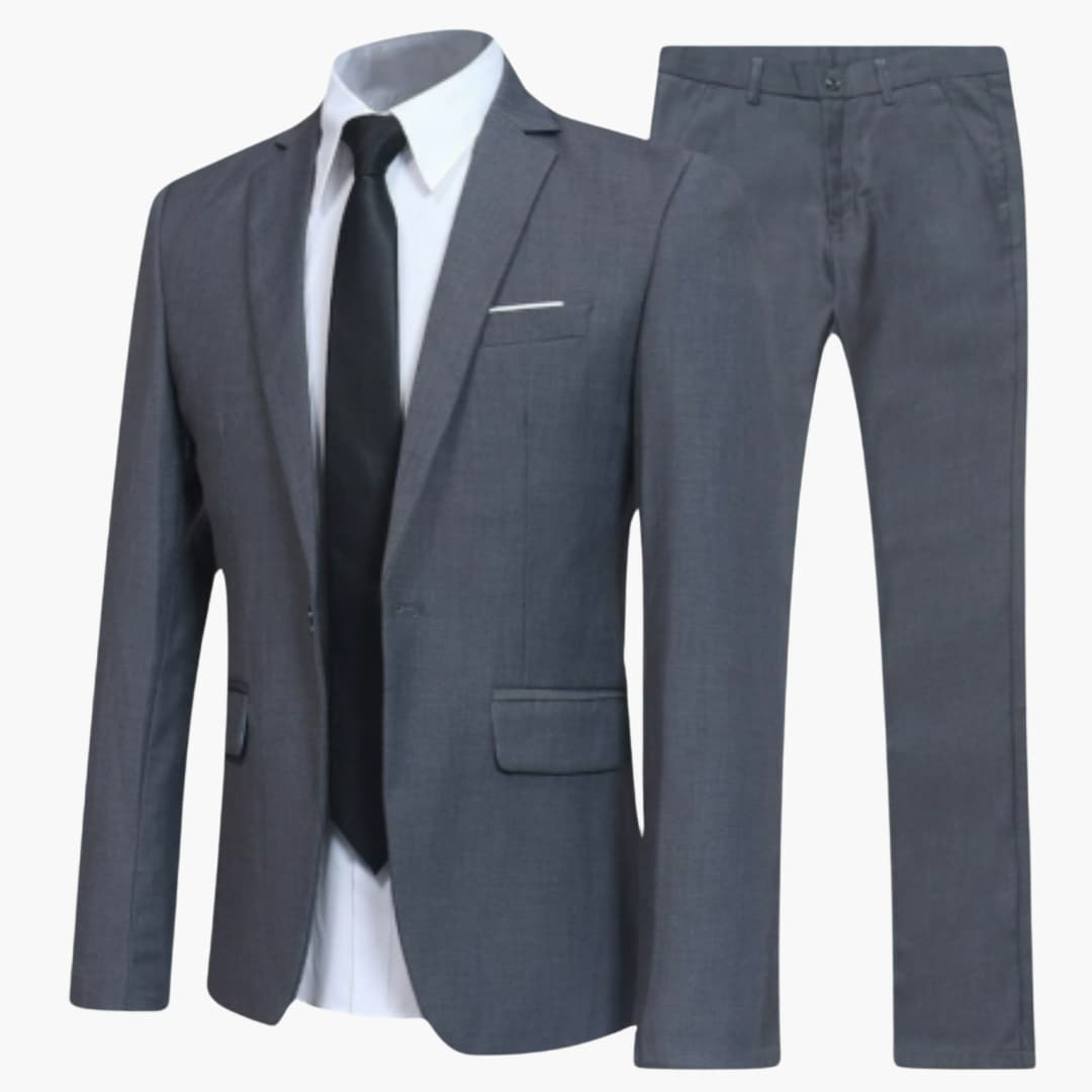Classic 2-Piece Men's Business Suit - Slim Fit