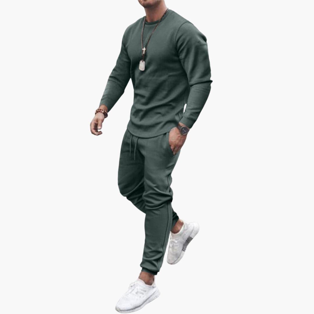 Men's Casual 2 Piece Tracksuit Set