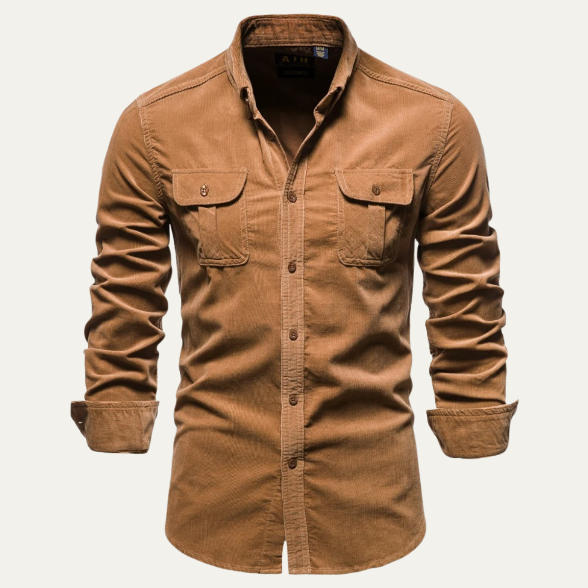 Rustic Men's Relaxed Fit Corduroy Button Shirt