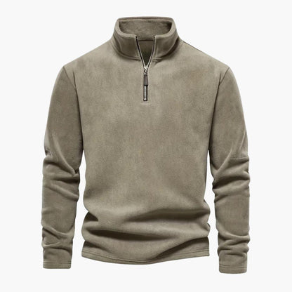 Warm Men's Fleece Jacket with Cozy Inner Layer - Olytrend