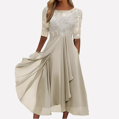 Elegant Lace Formal Party Gown - Olytrend
