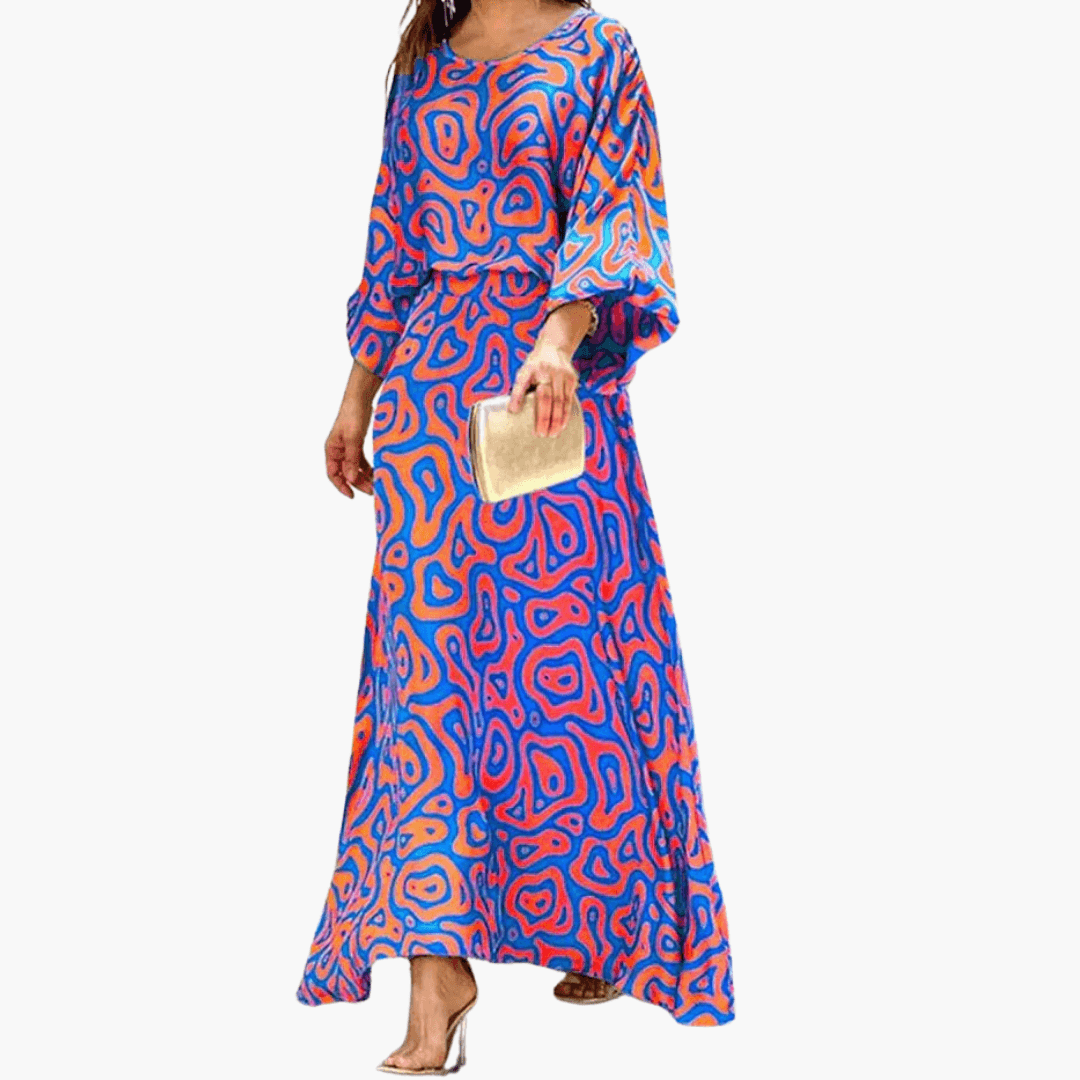 Long Printed Sundress for Women - Casual Summer Dress