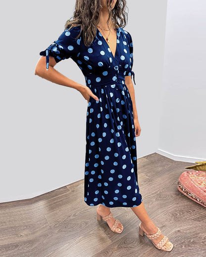 Chic Dot Pattern Women's Dress