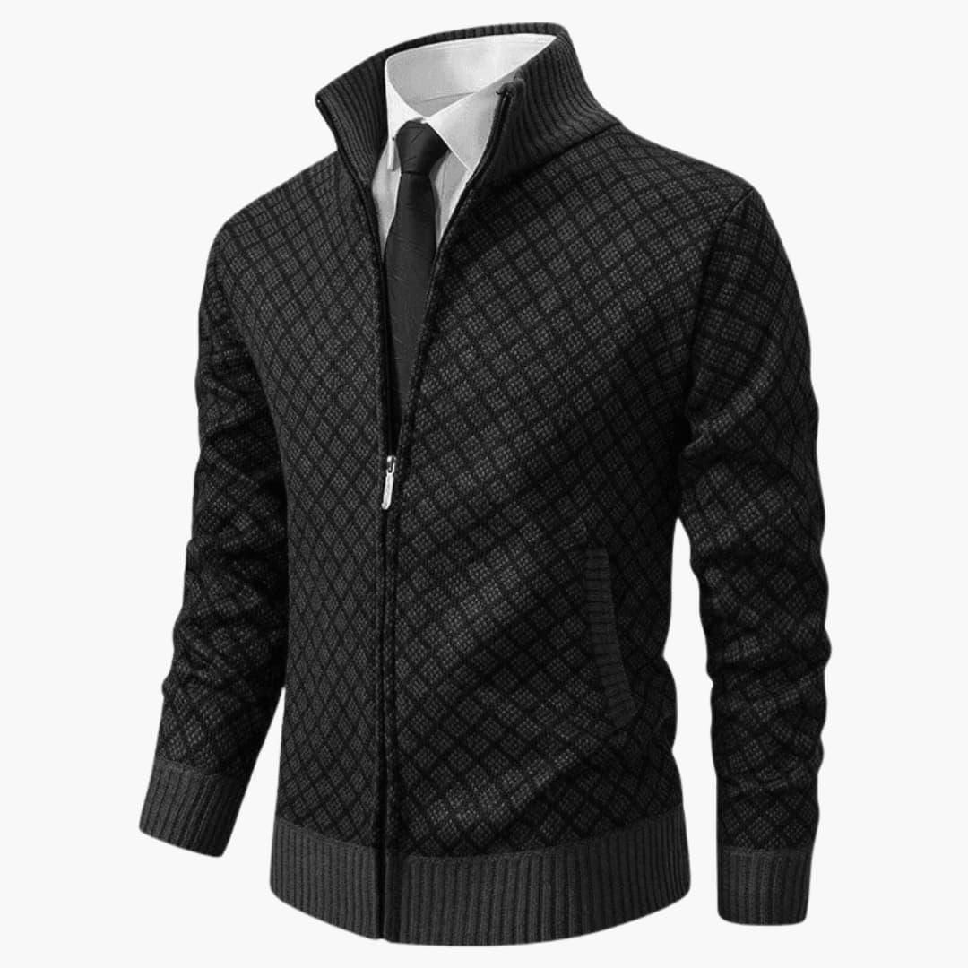 Slim Fit Mens Blazer with Lapel and Button Front