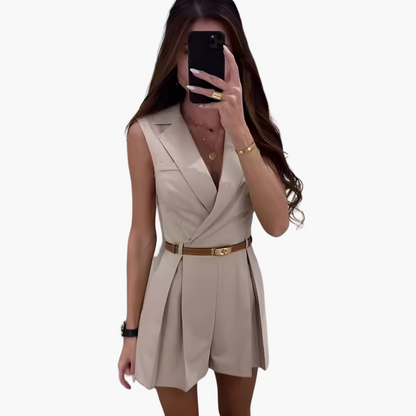 Chic Womens Jumpsuit - Sleeveless Modern Design