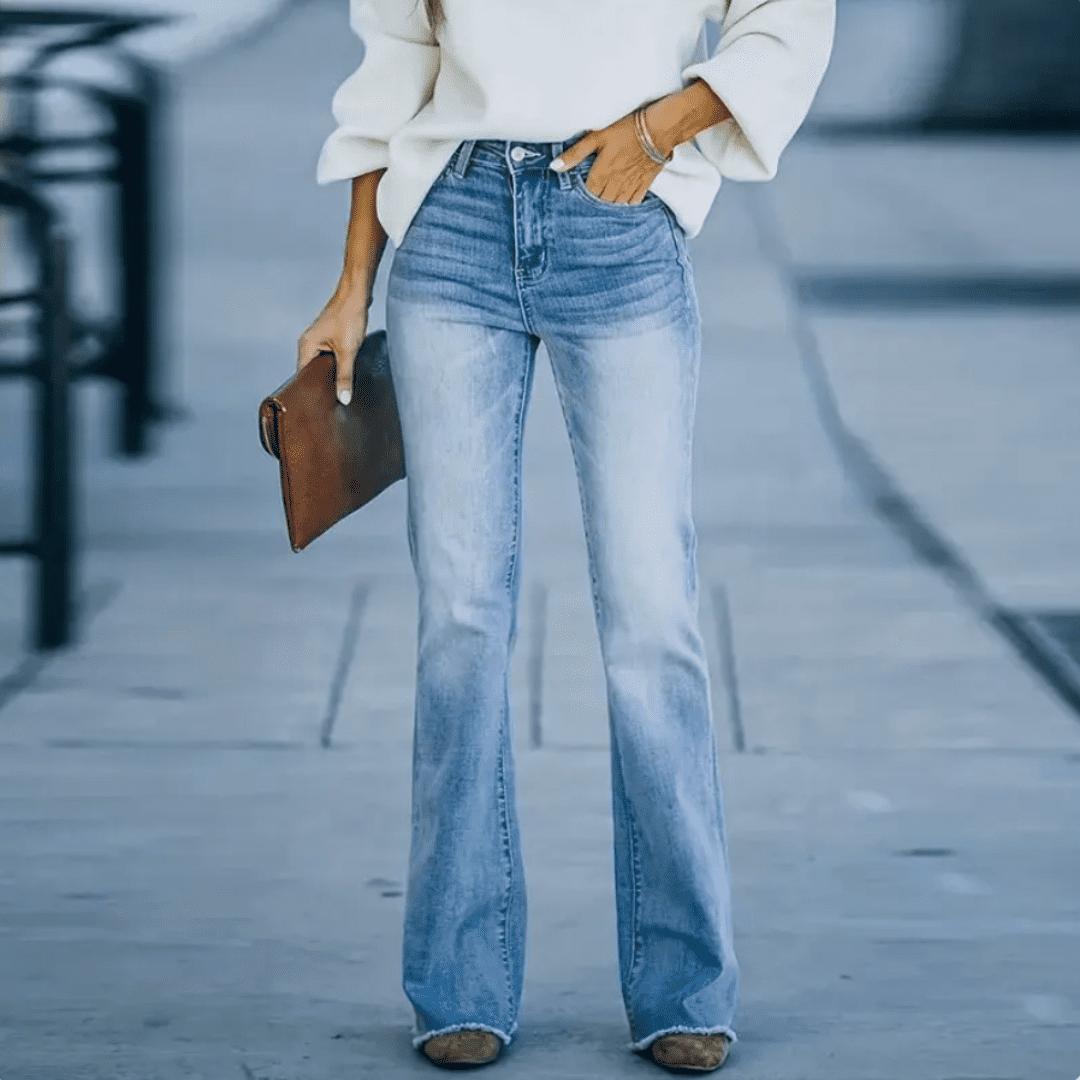 Trendy High Waisted Skinny Jeans for Ladies