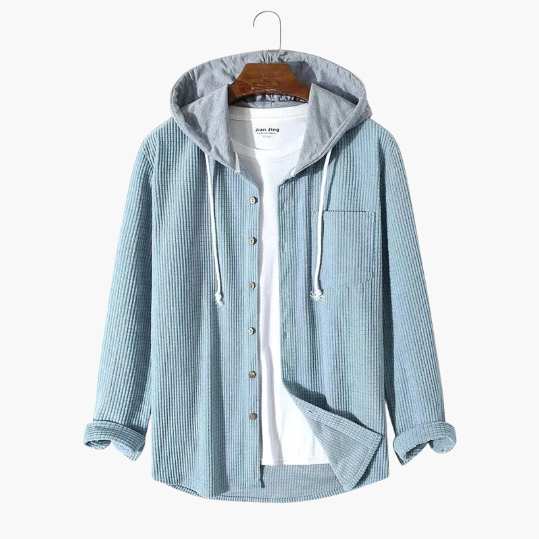 Men's Parka Coat with Button Front