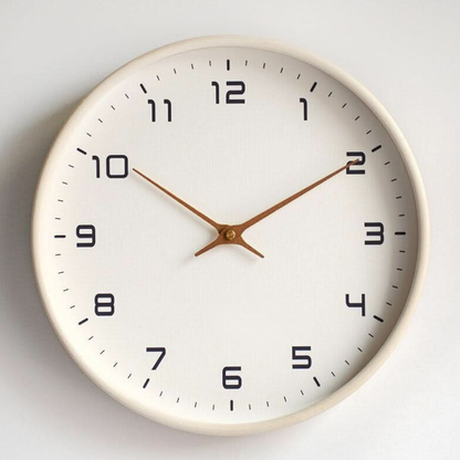 Sleek Black Numerical Wall Clock