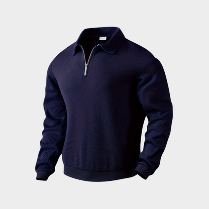 Classic Mens Quarter Zip Sweater