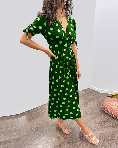 Chic Dot Pattern Women's Dress
