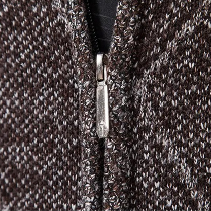Cozy Men's Warm Knitted Zipper Jacket