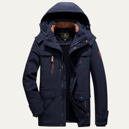 Thermal Men's Insulated Hooded Winter Coat Jacket - Nocini