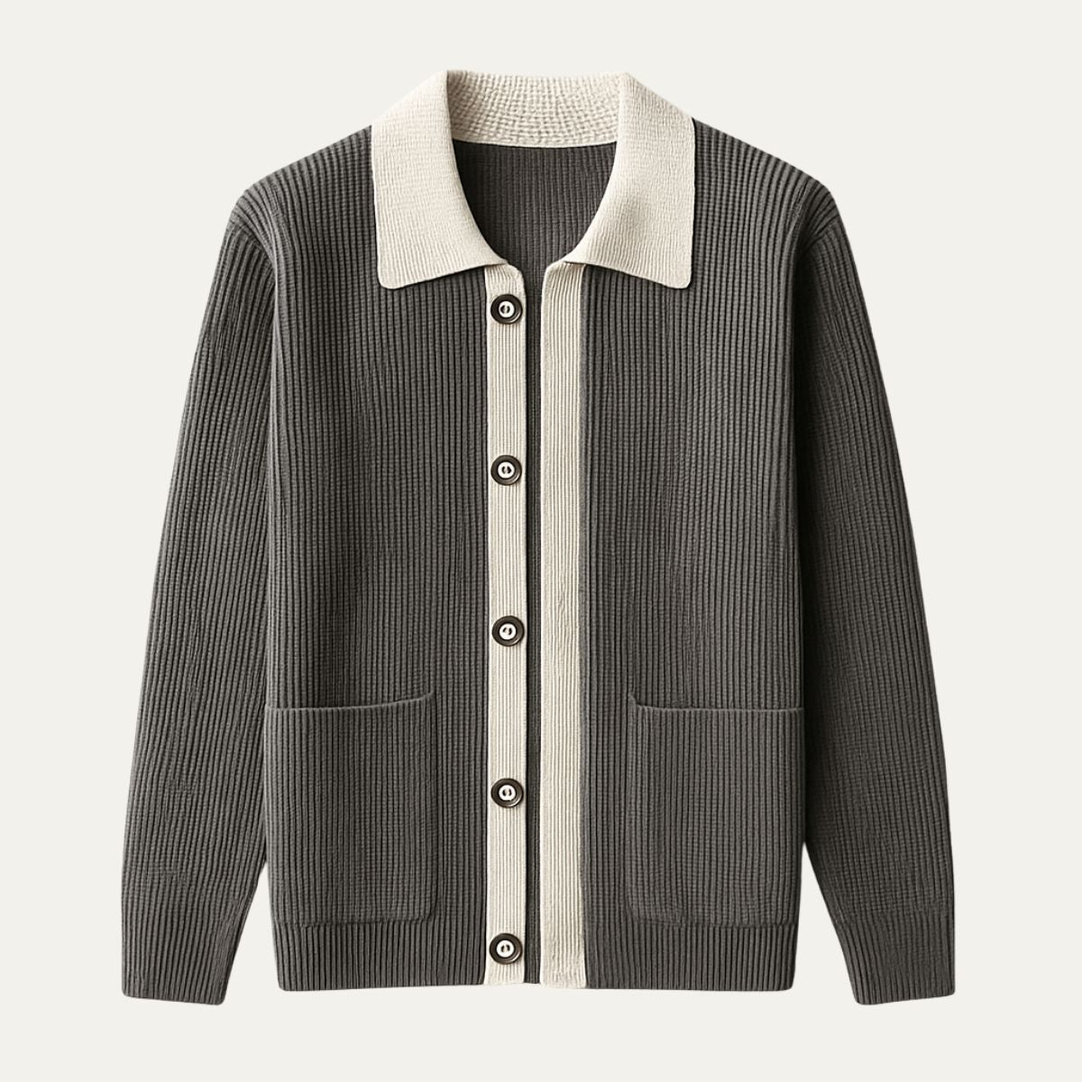 Classic Men's Pocket Cardigan Sweater