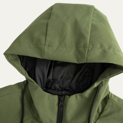Men's Slim Fit Hoodie Jacket with Drawstring Waist