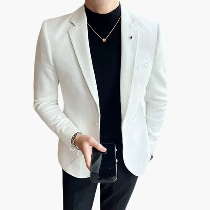 Slim Fit Mens Blazer Jacket for Formal Events - Olytrend