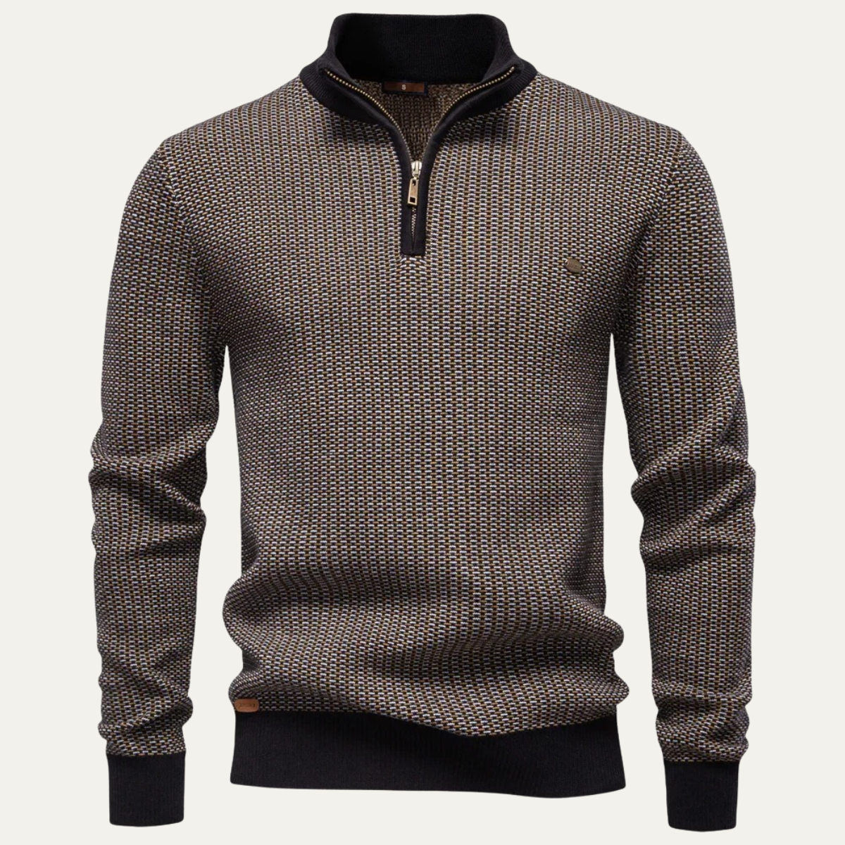Cozy Mens Thermal Half Zip Sweater - Nocini