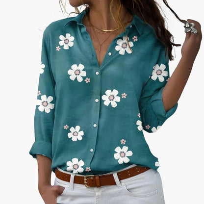 Pretty Floral Top for Women Summer Wear