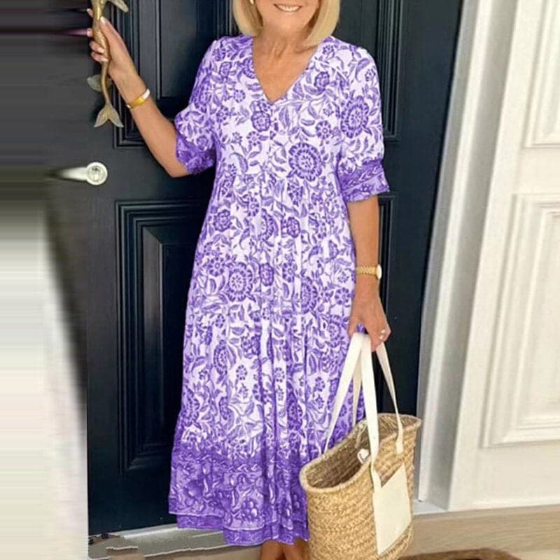 Pretty Floral Cotton Dress