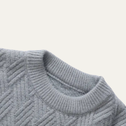 Cozy Men's Crew Neck Warm Knit Sweater