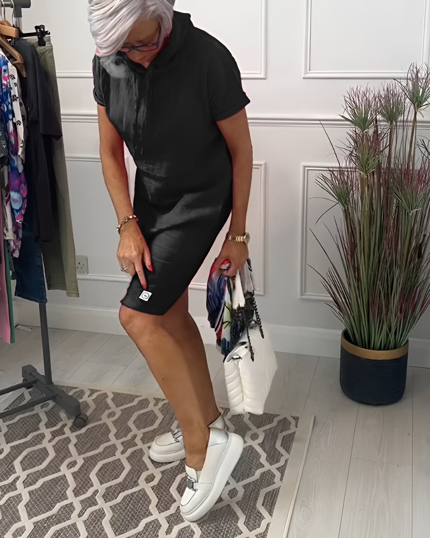 Comfy Casual Hooded Dress